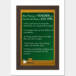 Rocking Teacher Posters and Art